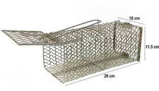 SAVIMART Chuha Pakadne Wala Pinjra, Rat/Mouse/Rodent Small Iron Trap Live Trap