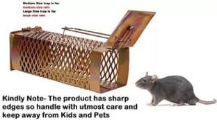 RATOPOLIS Rat trap/chuhadani mouse trap Iron Ultimate Solution to All Rat Problems Live Trap