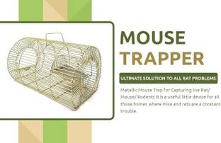 Anil kumar and sons Chuhaa/Rat/Mouse/Trap Rodent Control Cage for Catching Rat No Poison PestControl Live Trap