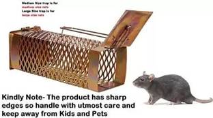 RATOPOLIS muskal/rat trap/chuhadani mouse trap Iron Ultimate Solution to All Rat Problems Live Trap