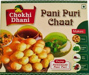 Chokhi Dhani Foods Tasty Pani Puri Ready to Eat Pack Make Pani Puru at Home Dilli Aloo Chaat