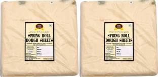 FOOD ESSENTIAL Spring Roll Sheet 1 kg. Pack of 2 (50 Sheets in Each) 1 kg