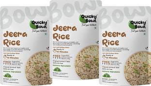 Quicky Bowl Jeera Rice | Rice Pilaf with Cumin Seeds | Ready to Eat Meal | Instant Food Pck3 0.75 g