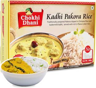 Chokhi Dhani by Chokhi Dhani Kadhi Pakora With Rice Ready To Eat Meal in 2 Minutes (Pack of 1, 360g each) 360 g