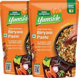 Tata Sampann Yumside Hyderabadi Style Biryani Paste, Just Add Vegetables / Meat, Ready To Eat Meal 300 g