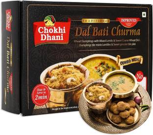 Chokhi Dhani Foods by Chokhi Dhani Ready to Eat Dal Bati Churma 500 g