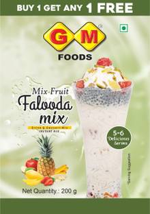 GM FOODS Mix Fruit Falooda Mix 200 Gram (Pack Of 2) 400 g