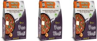 The Thar Food Jhatpat Khana Ready to Eat Pao Bhaji - 300 g. Serves 2 Each - (Pack of 3) 900 g