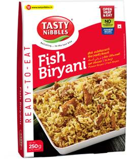 Tasty Nibbles READY TO Eat FISH BIRYANI Pouch [pack of 1] 250 g