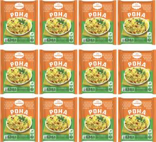 Namaste Chai Breakfast Poha, Instant Poha in 3 Mins, 60g X 12 Pouch 720 g