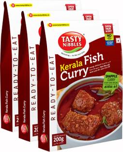 Tasty Nibbles Ready To Eat Kerala Fish Curry Shappile Curry|No Added Preservatives(Pack of 3) 600 g