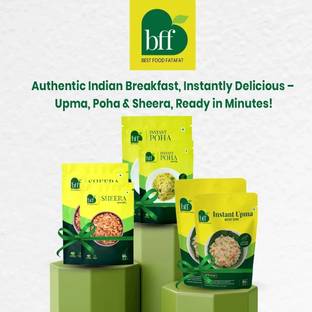 Bff Quick Breakfast Trio: Pack of 2 Instant Poha, Sheera & Instant Upma 540 g