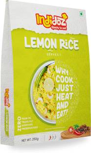 Indidoz Ready to Eat Lemon Rice, South Indian Lemon Flavored, Serves 1 250 g