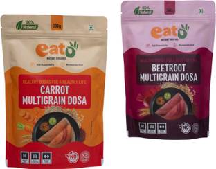 Eat5 Carrot & Beetroot Multigrain Instant Dosa Mix Combo | 100% Natural | 600 g