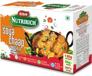 Ashok Nutririch Dry Veg Soya Chaap With 20g Chaap Soya Masala (inside) 120 g