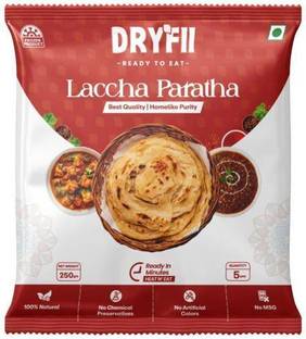 Dryfii Ready-to-Eat Laccha Paratha Pack of 5 Pieces (1 Pack)