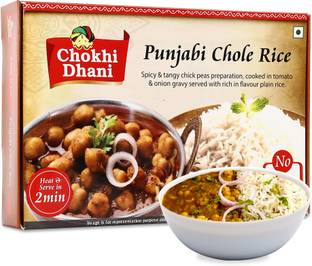 Chokhi Dhani by Chokhi Dhani Punjabi Chole With Rice Ready To Eat Meal in 2 Minutes (Pack of 1) 360 g