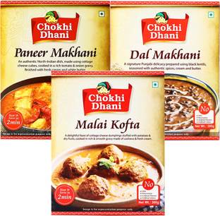 Chokhi Dhani by NA Paneer Makhani 300 Gm, Malai Kofta 300 Gm,Dal Makhani 300Gm