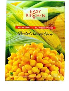 Easy Kitchen Ready to Eat / Cook - Boiled American Sweet Corn - (Pack of 4 - 325 g Each) 1300 g