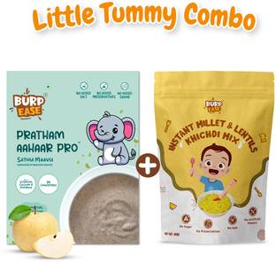 BURPEASE Instant Millet & Lentils Khichdi Mix + Pratham Aahaar Pro Apple Flavour (Combo) 800 g