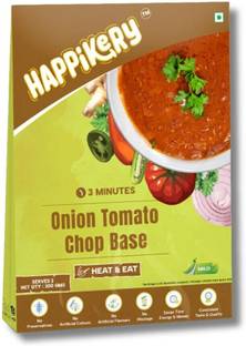Happikery Ready to Eat Onion & Tomato Chop Base|(Veg Mix, Upto 3-4 Servings) 300 g