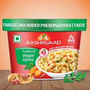 AASHIRVAAD Instant Veggie Upma, Ready to Eat Upma with Added Vegetables 80 g