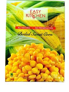 Easy Kitchen Ready to Eat / Cook - Boiled American Sweet Corn - (Pack of 4 - 325 g Each)
