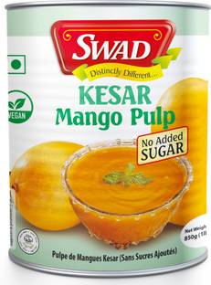 SWAD Kesar Mango Pulp | No Added Preservatives & Sugar 850 g