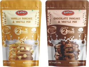 DYNUT Chocolate & Vanilla Pancake & Waffle Mix | Chocochips| Instant Breakfast 440 g
