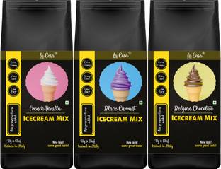 La Casa Icecream Premix - Vanilla+Chocolate+Black Currant 750 g