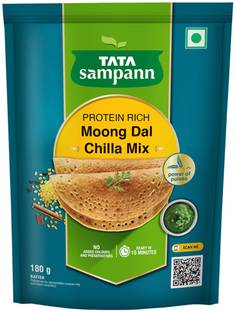 Tata Sampann Protein Rich Moong Dal Chilla Mix, Ready to Cook Mix, 180 g