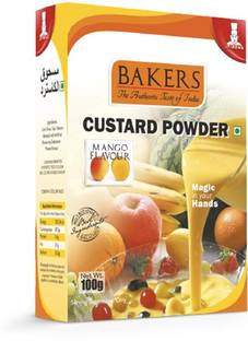 Bakers Custard Powder Mango Flavored| Contains No Eggs | Easy to Make 600 g