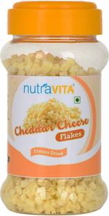 Nutra Vita Freeze Dried Cheddar Cheese Flakes (No Additives, No Preservatives) 200 g