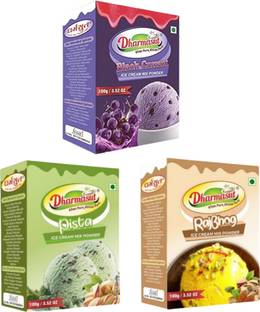 Dharmasut Black currant + Rajbhog + Pista Ice cream powder 300 g