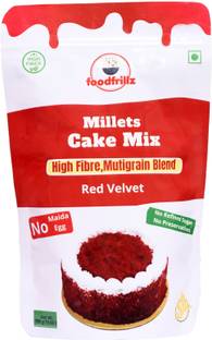 foodfrillz Millet Cake Mix - Red Velvet, Eggless Premix, No Maida, No refined Sugar 300 g