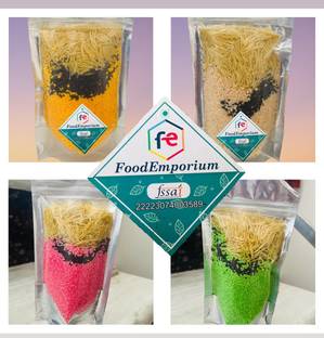 FoodEmporium Falooda Mix | Falooda Combo Of Rose , Chocolate, Mango , Kesar Pista Flavour 400 g