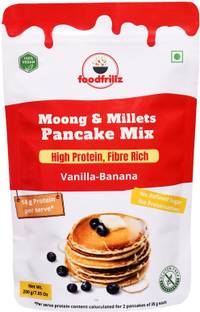 foodfrillz Millet-Sprouted Moong Pancake Premix - High Protein & Fibre, Vanilla-Banana 200 g