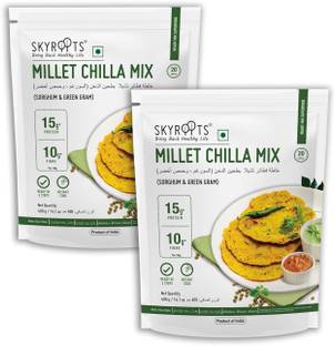SKYROOTS Instant Millet Chilla Mix - No Maida, Naturally Gluten Free 400 g 800 g