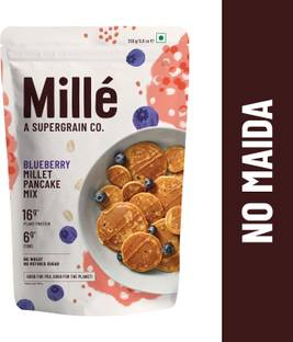 Millé: A Supergrain Co. NO MAIDA Blueberry Millet Pancake, No Added Sugar, High Plant Protein 250 g