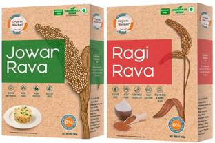 Organic Wisdom Jowar & Ragi Rava (Millet Rava) |100% Natural & Gluten Free | Helps Weight Loss