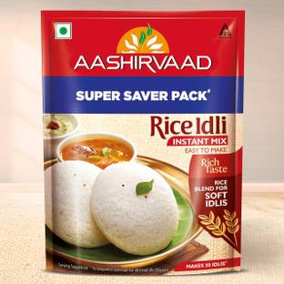 AASHIRVAAD Instant Mix Rice Idli,20 Rice Idlis in 3 Steps|Soft & Fluffy Idlis 500 g