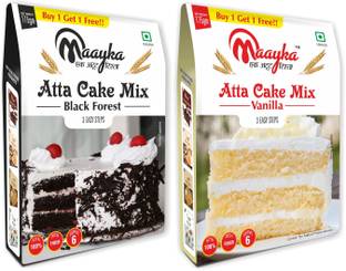 Maayka - Ek Atoot Rishta -Atta-Black Forest Cake Mix & Vanilla Cake Mix 175G+175G 350 g