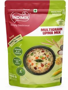 INDIMIX Instant Ready to Cook Multigrain Upma Mix | Ready In 3 Steps | Healthy & Tasty 200 g