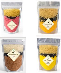 VIRAANKAL Falooda Mix | Falooda Combo Of Rose, Mango , Chocolate, Pineapple Flavour 400 g