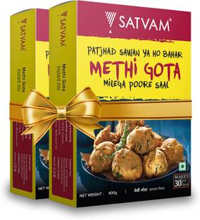 Satvam Methi Gota Instant Mix (2 x 400 Grams) 800 g