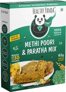 HEALTHY PANDA Methi Paratha atta (400g) - Instant ready to cook Healthy breakfast & snack Mix 400 g