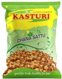 KASTURI Chana Sattu : Pure Stone Grounded Roasted Chana (4 * 500g) 2 kg