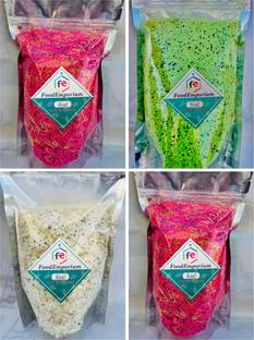 FoodEmporium Falooda Mix | Falooda Combo Of Strawberry ,Kesar Pista, Mawa Kulfi, Rose Flavour 400 g