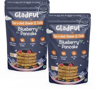 Gladful Blueberry Pancake Mix High Protein Plant Based kids Breakfast Mix Made 300 g