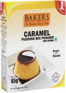 Bakers Caramel Pudding Mix Powder (With Topping) 390 g